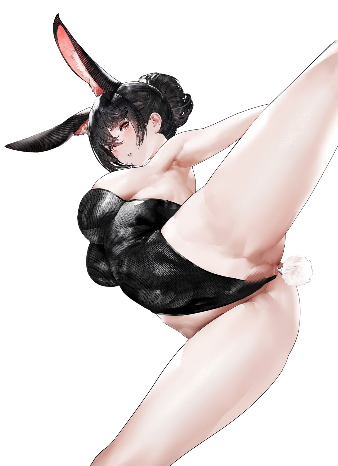 anal animal_ears anus bunny_ears bunny_girl censored no_bra nopan pussy tail xlnosearch_(xlxiaoluodiaofa)