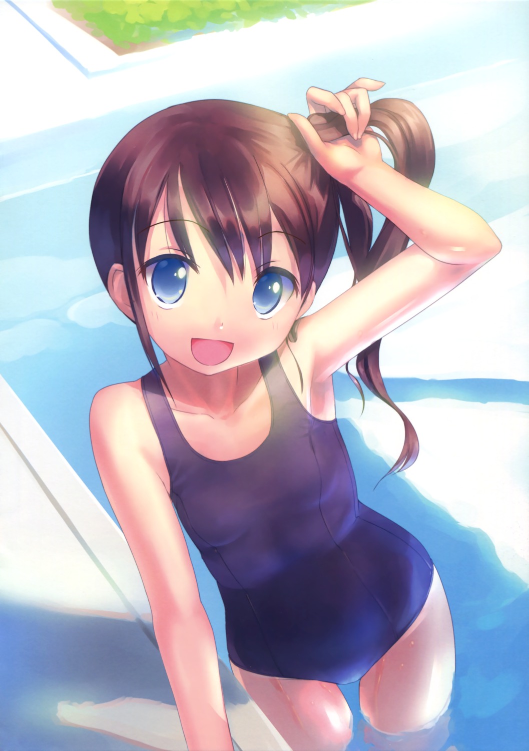 kogemashita school_swimsuit swimsuits takoyaki wet