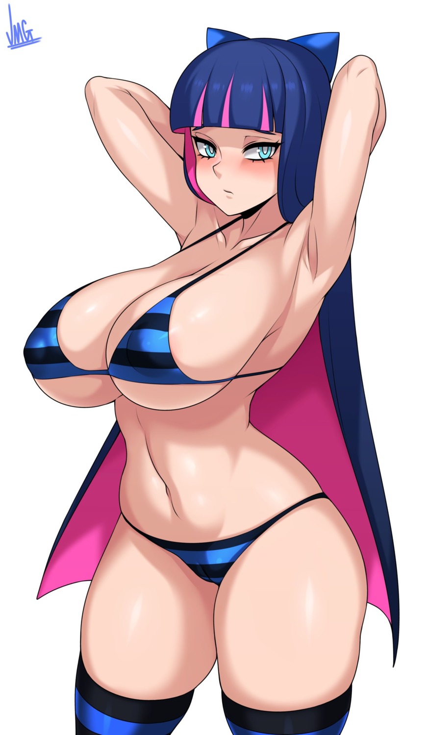 bikini cameltoe erect_nipples jmg panty_&_stocking_with_garterbelt stocking swimsuits thighhighs