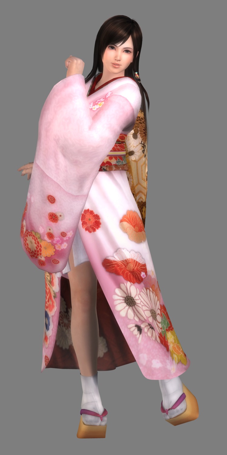 cg dead_or_alive dead_or_alive_5 kimono koei_tecmo kokoro transparent_png