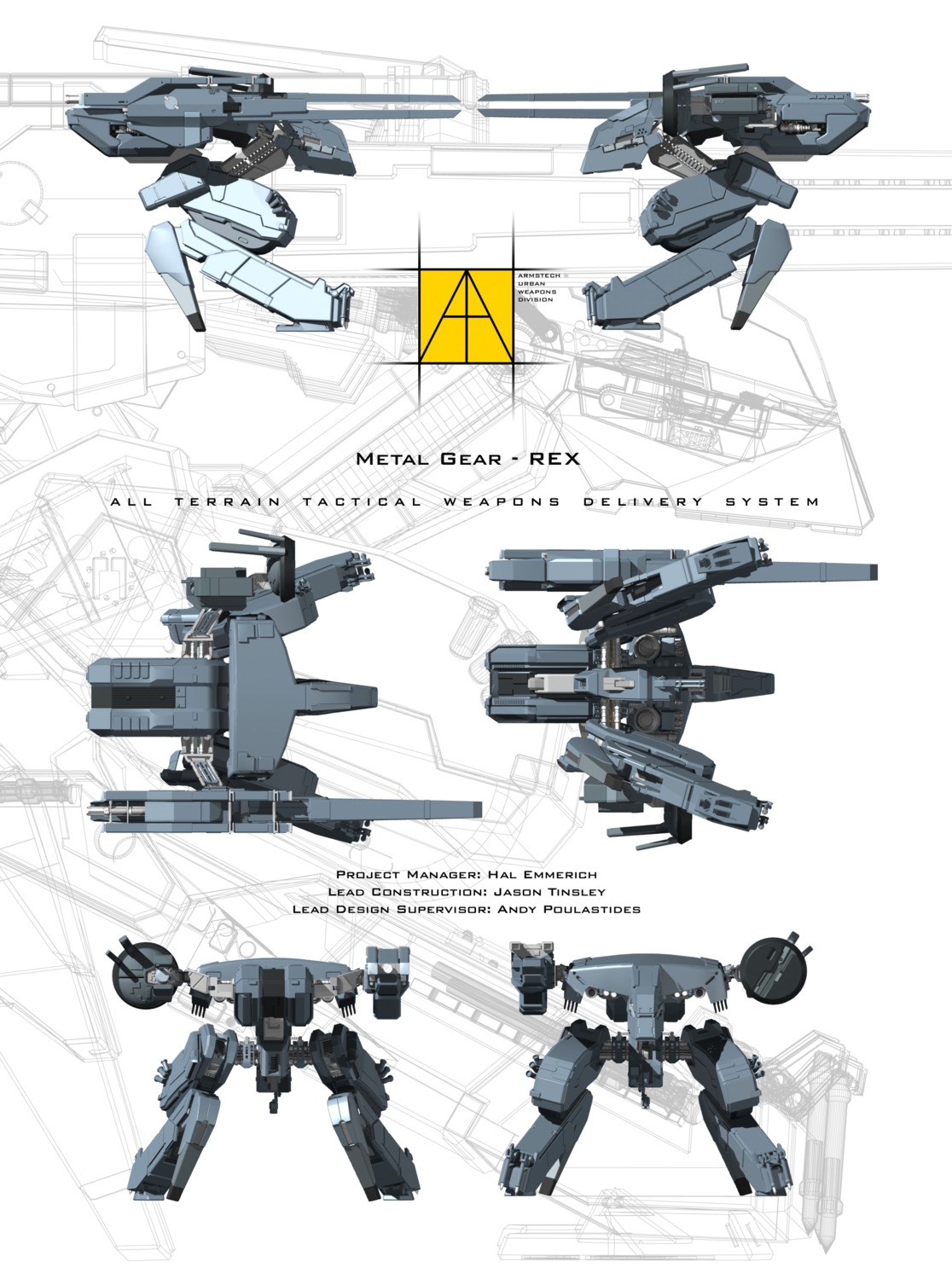 mecha metal_gear metal_gear_rex metal_gear_solid shinkawa_yoji