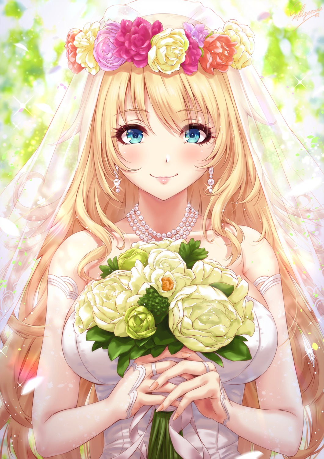 atago_(kancolle) dress kantai_collection sakiyamama wedding_dress