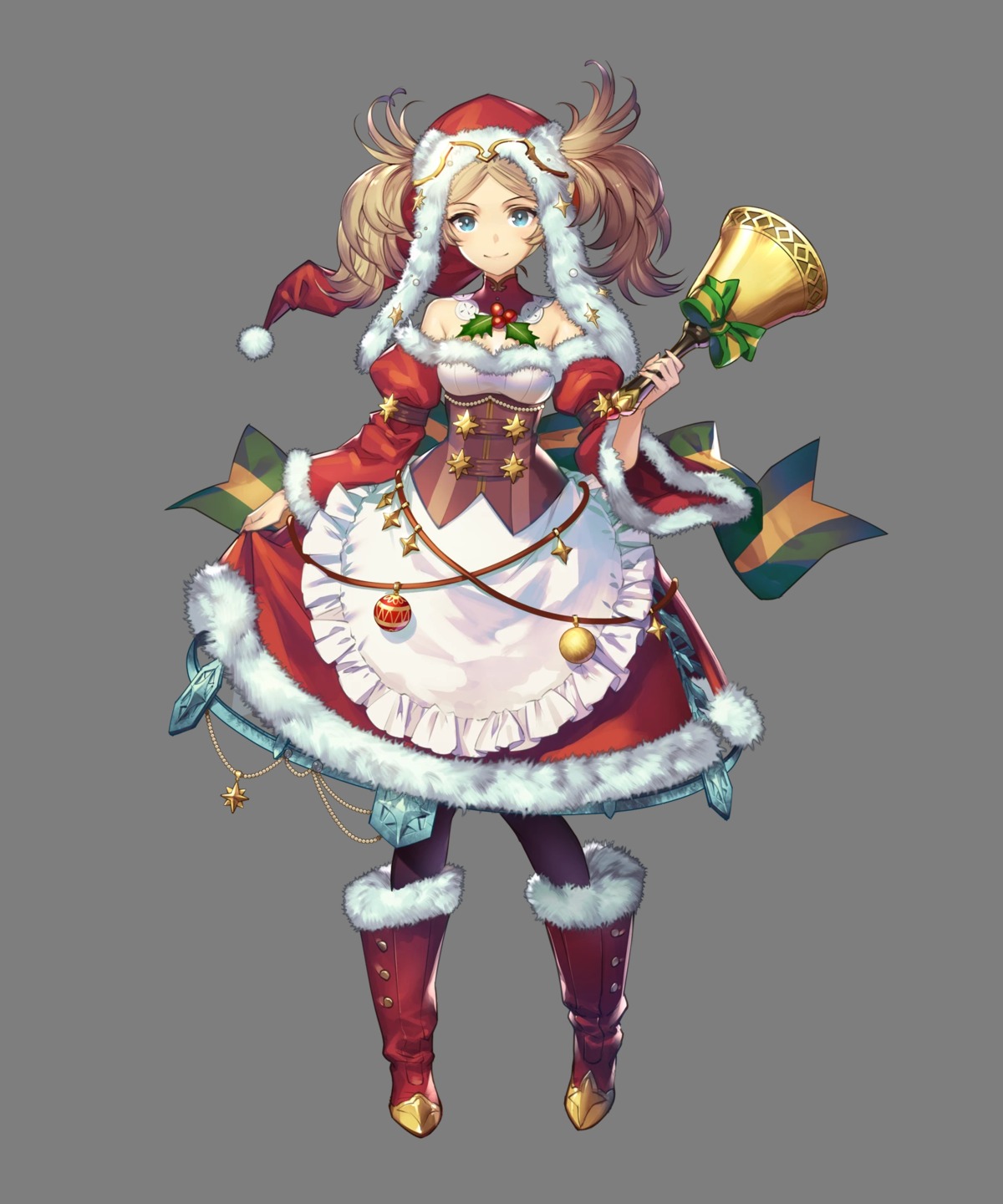 christmas cleavage dress duplicate fire_emblem fire_emblem_heroes fire_emblem_kakusei liz_(fire_emblem) nintendo transparent_png umiu_geso