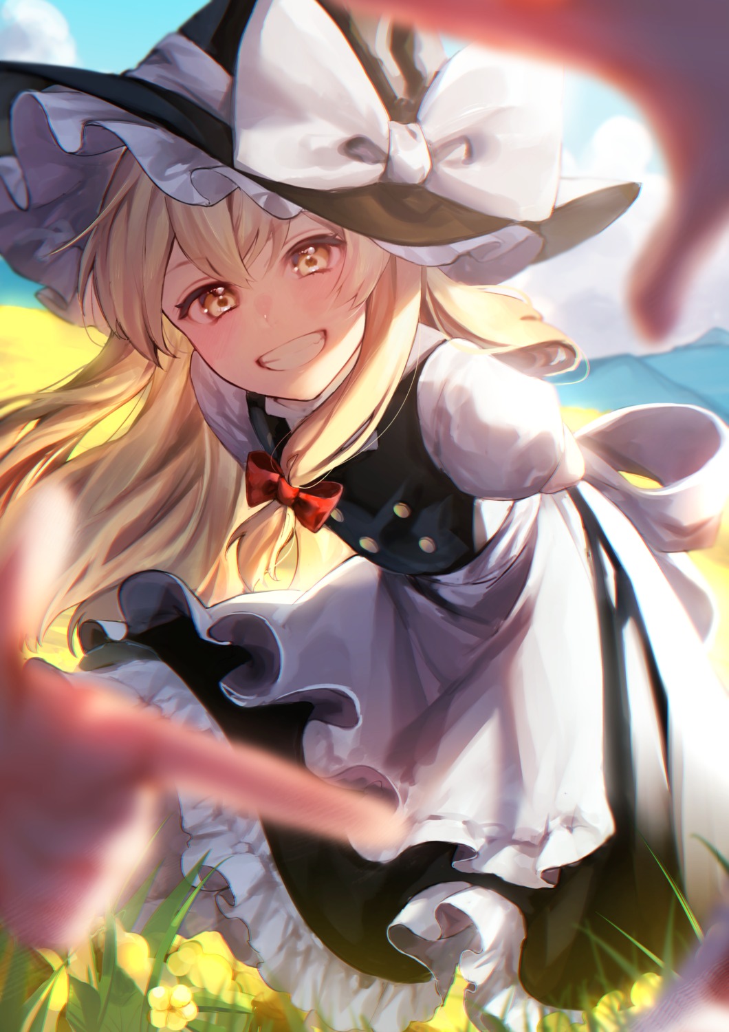 dress jill_07km kirisame_marisa skirt_lift touhou witch