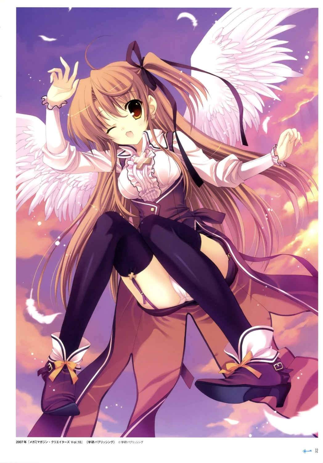 mitha pantsu stockings thighhighs wings