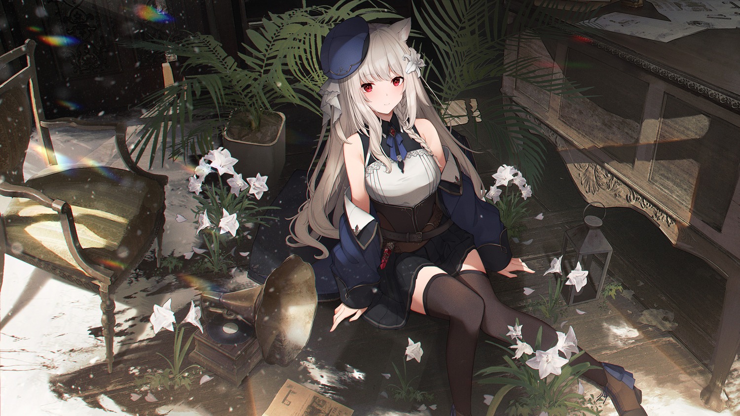 animal_ears sagiri_(ulpha220) thighhighs