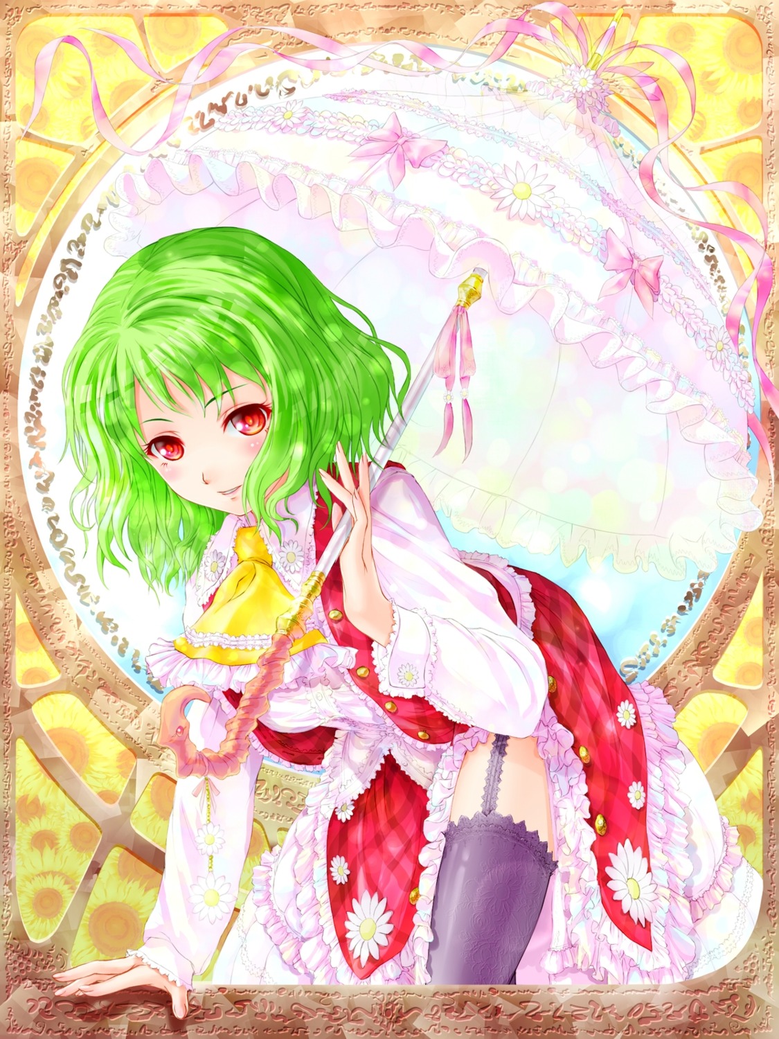 cabbaco kazami_yuuka stockings thighhighs touhou