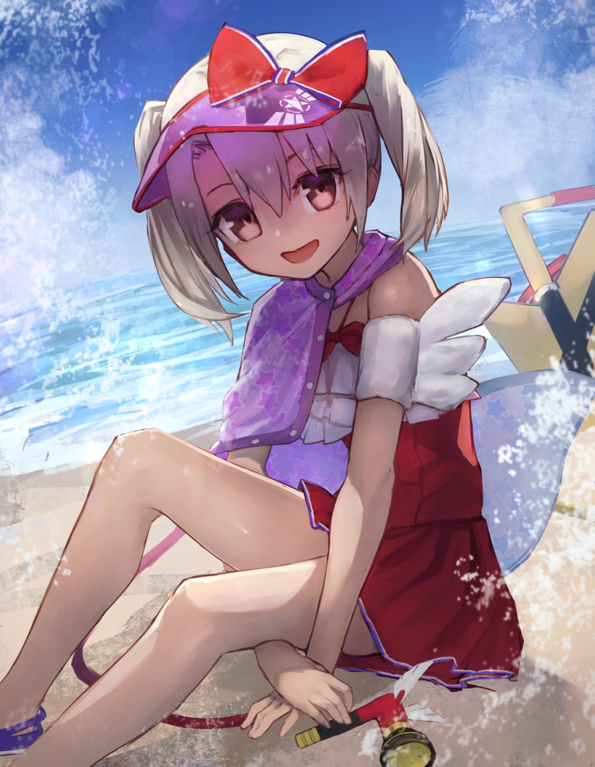 aito fate/grand_order illyasviel_von_einzbern skirt_lift swimsuits