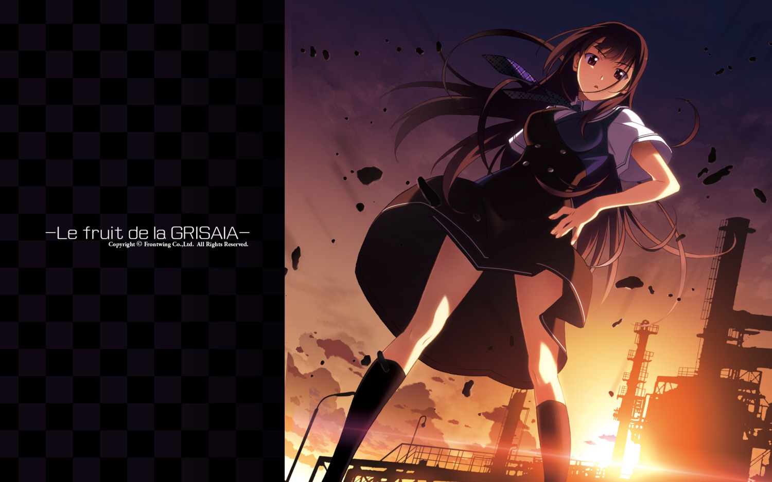 front_wing grisaia grisaia_no_kajitsu sakaki_yumiko seifuku wallpaper watanabe_akio