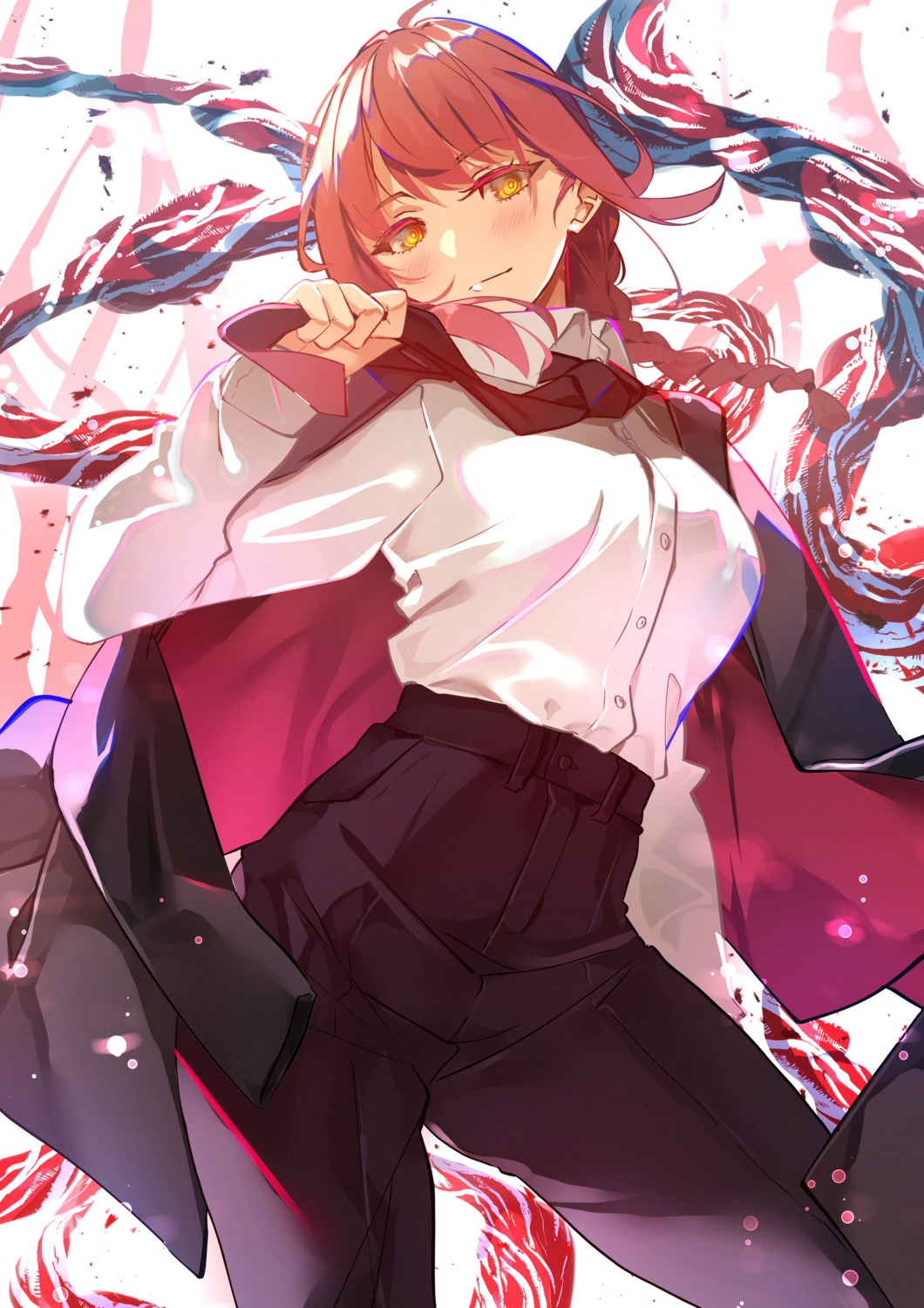 chainsaw_man dress_shirt makima_(chainsaw_man) sydus