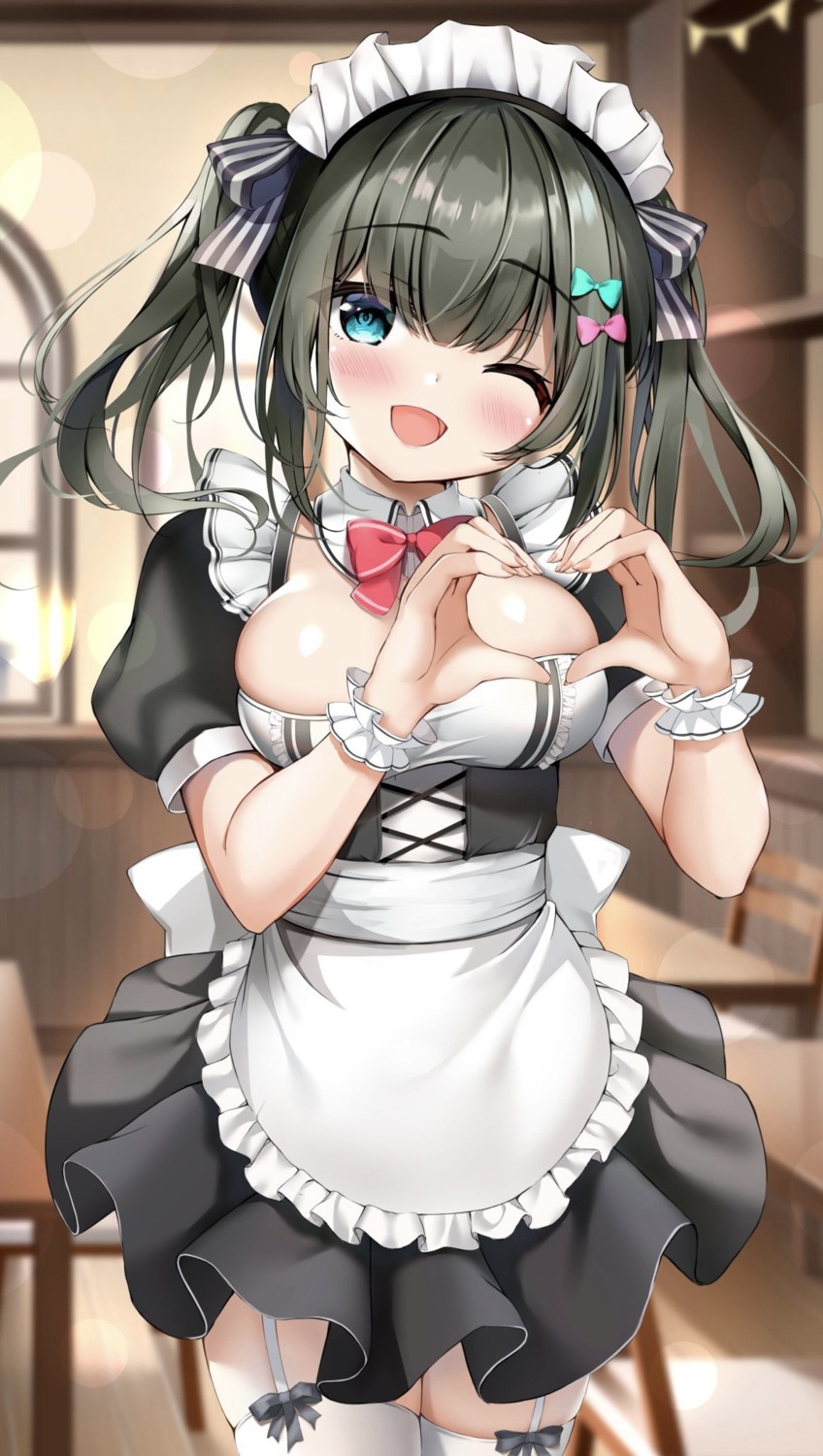 mahiro_(mahiron1062) maid stockings thighhighs