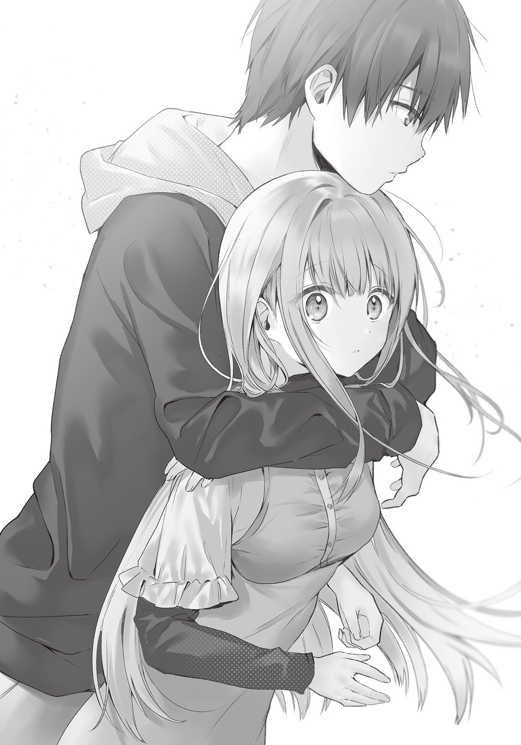 fujimiya_amane hanekoto monochrome otonari_no_tenshi-sama_ni_itsunomanika_dame_ningen_ni_sareteita_ken shiina_mahiru