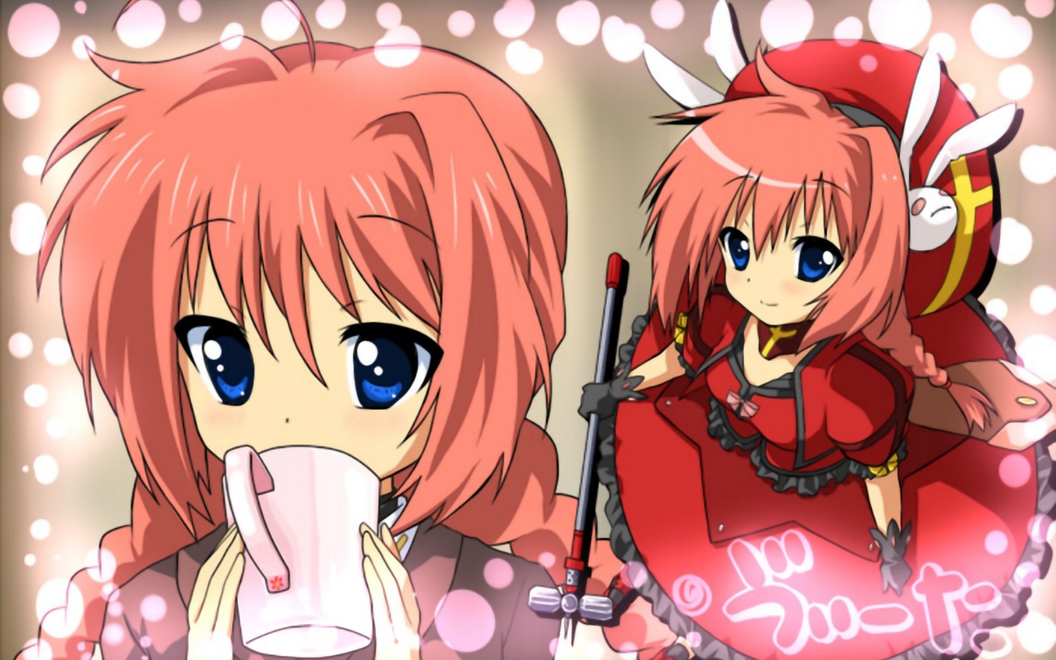 467 k-on! mahou_shoujo_lyrical_nanoha mahou_shoujo_lyrical_nanoha_strikers parody vita wallpaper