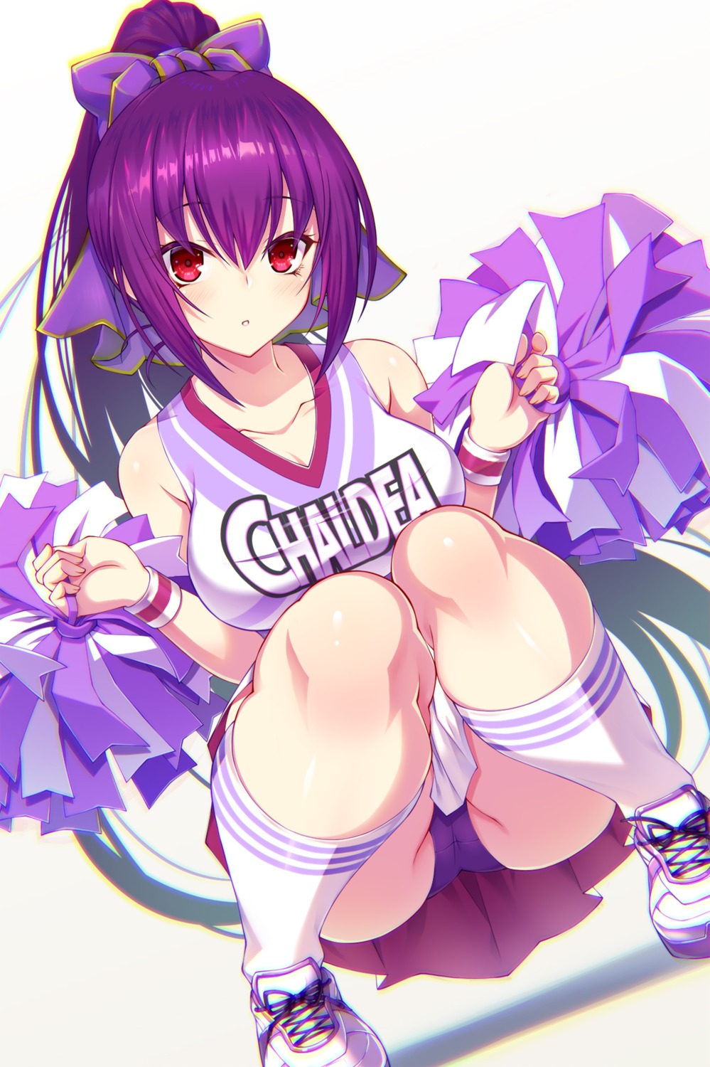 cameltoe cheerleader emanon_123 fate/grand_order pantsu scathach_skadi skirt_lift