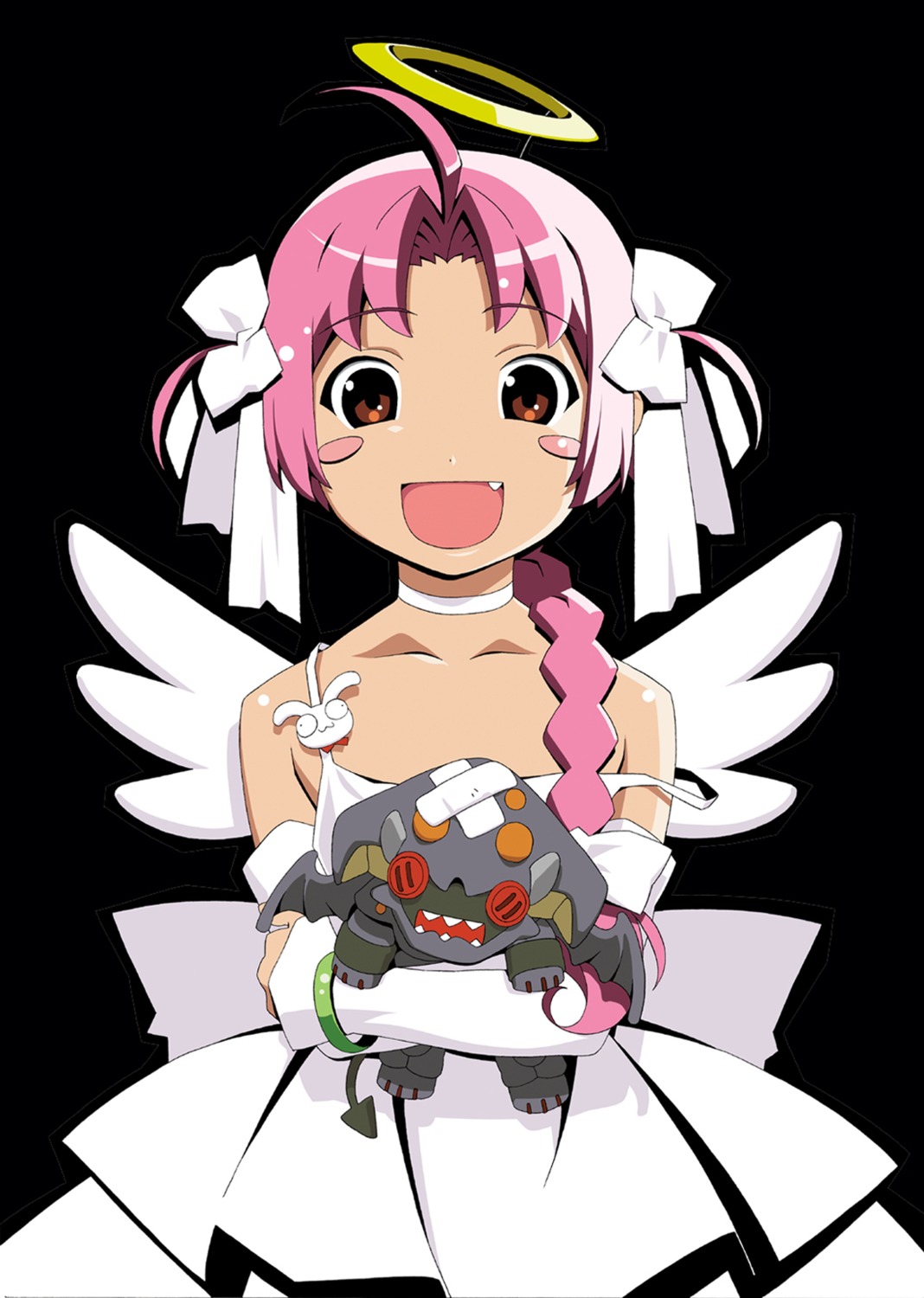 dress nakahara_komugi nurse_witch_komugi soul_taker watanabe_akio wedding_dress wings