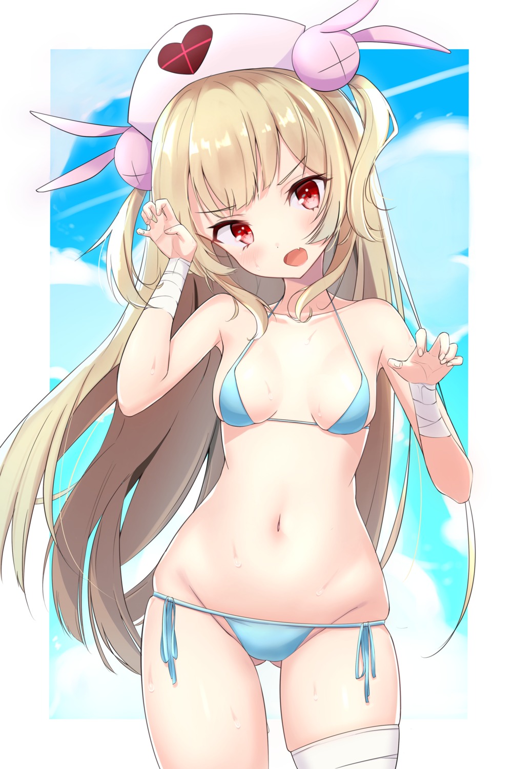 bandages bikini kawa_takatoshi natori_sana nurse sana_channel swimsuits