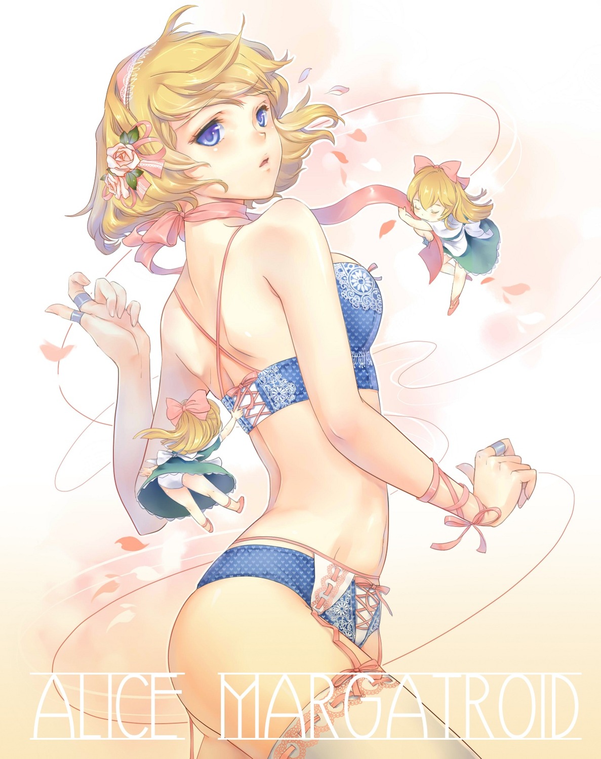 alice_margatroid bikini esha shanghai_doll swimsuits touhou