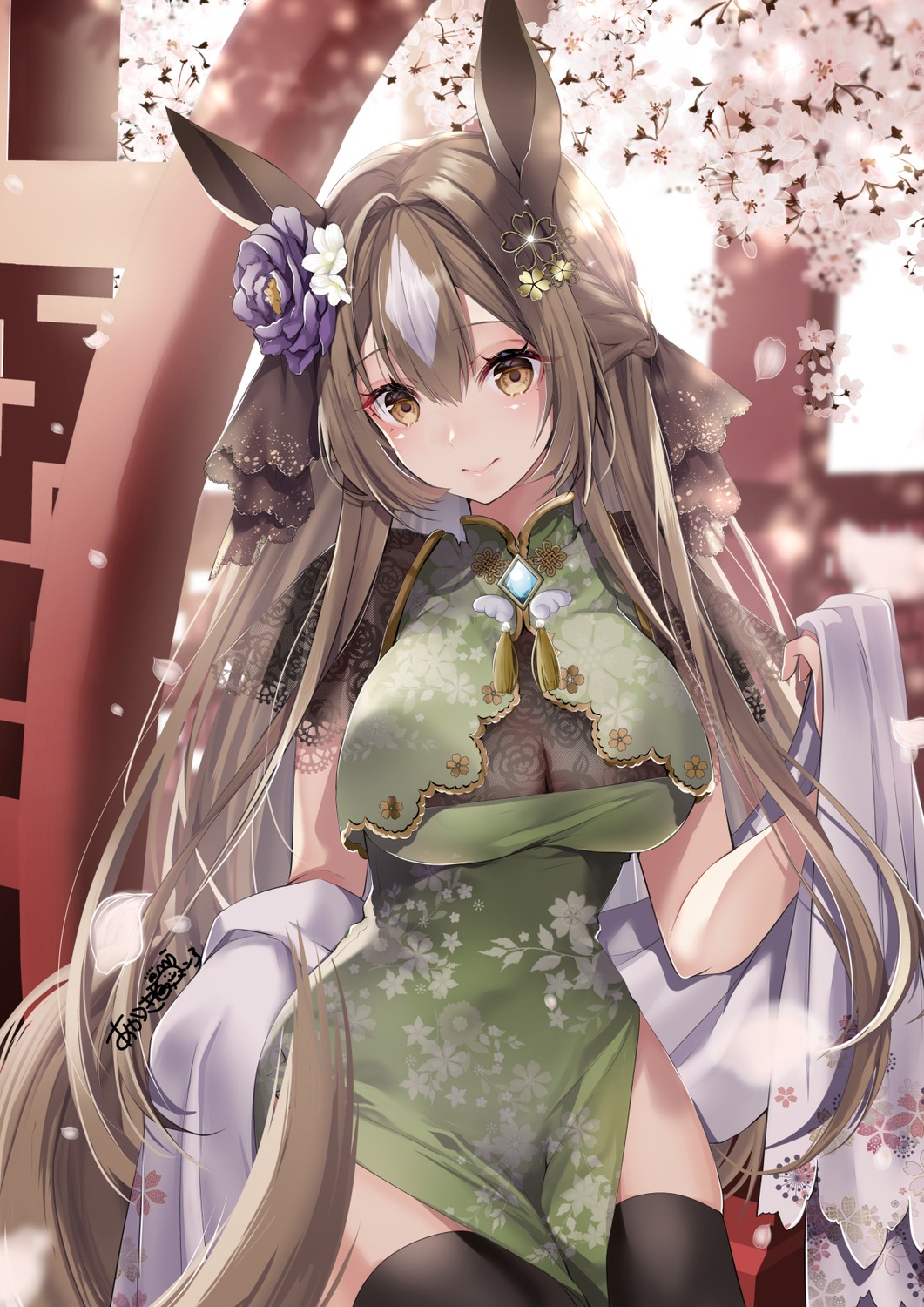 Anime Girl In China Dress Diamond Painting 