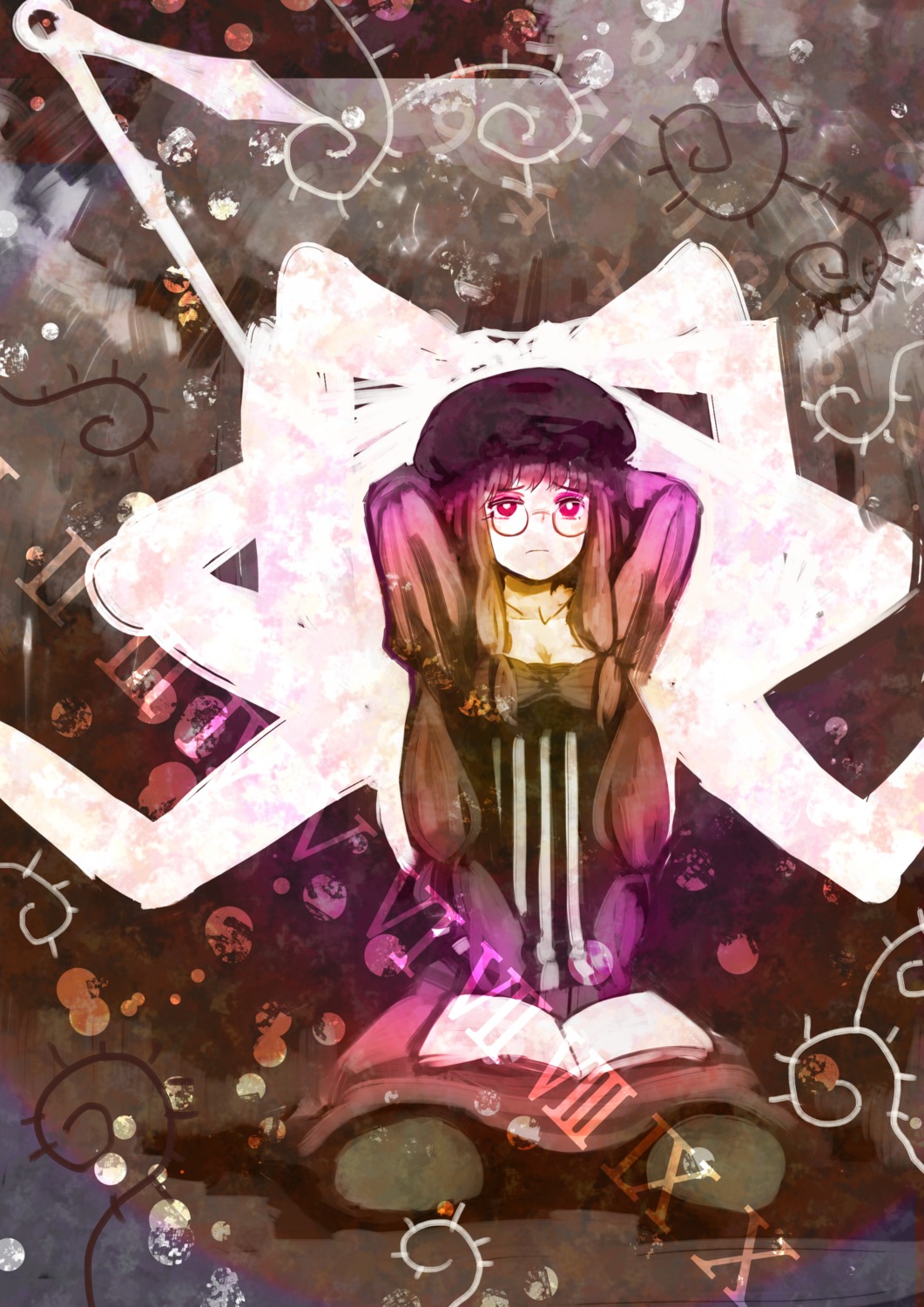 orga patchouli_knowledge touhou