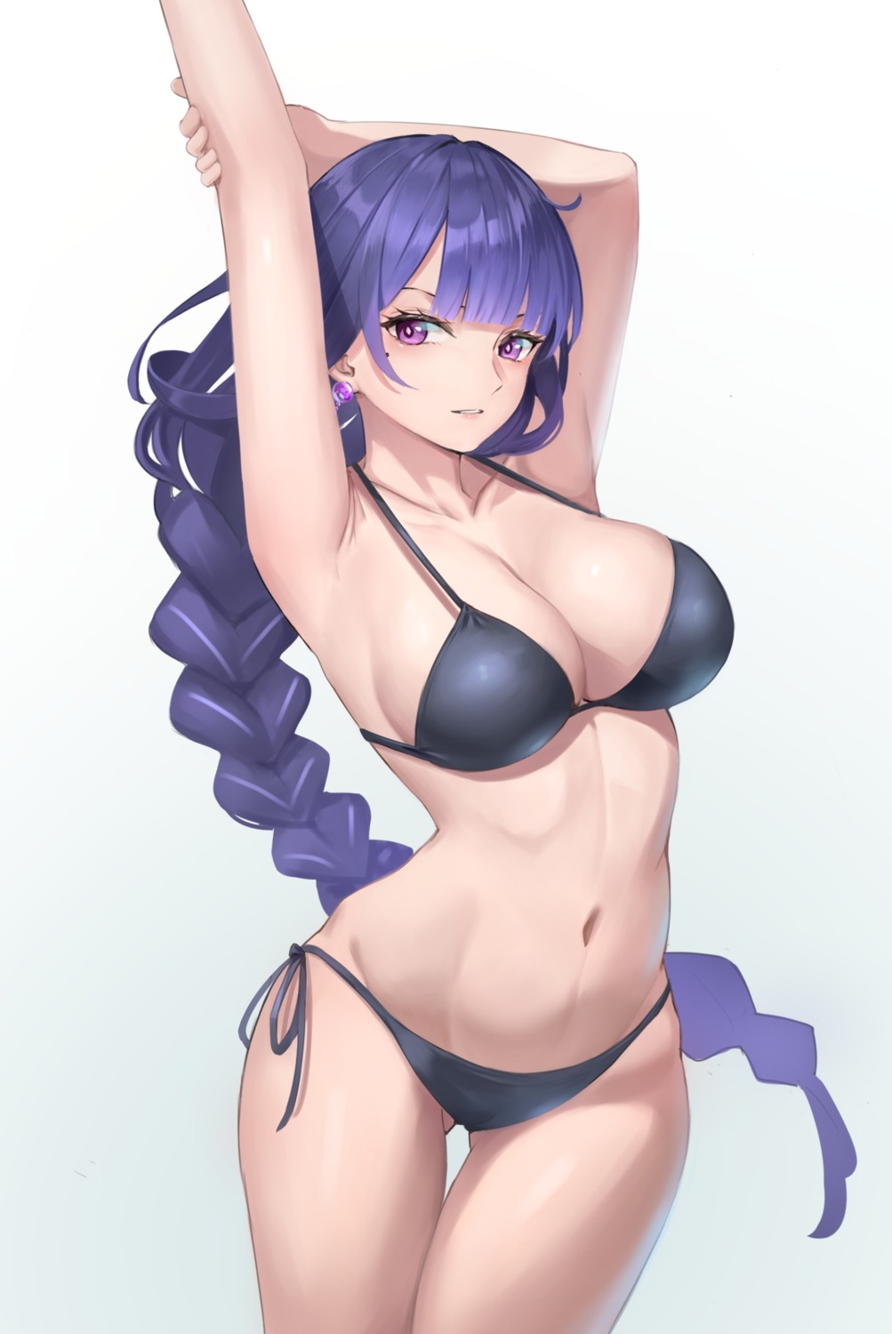 amco bikini genshin_impact raiden_shogun swimsuits