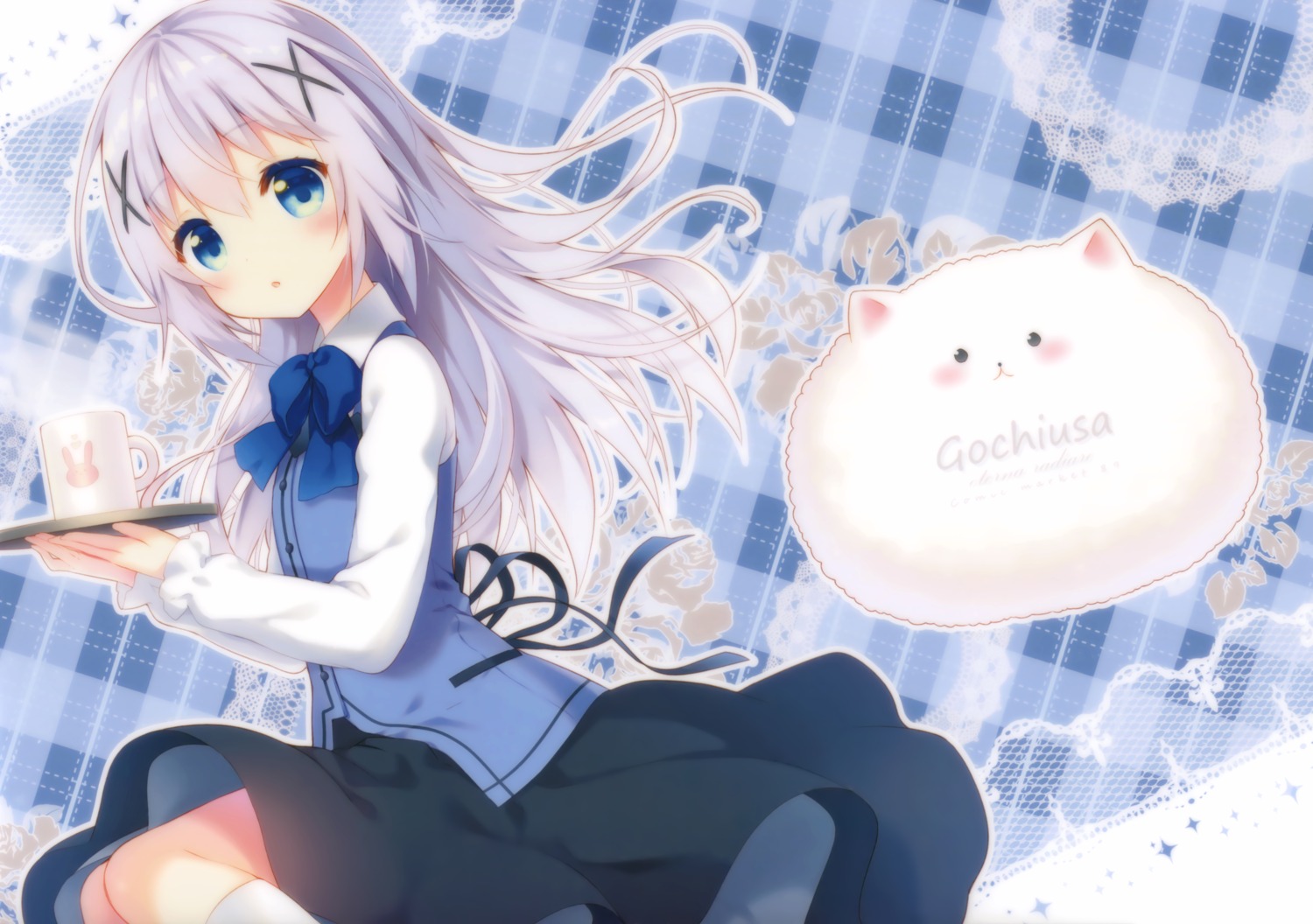 eterna fixed gochuumon_wa_usagi_desu_ka? kafuu_chino riichu tippy_(gochuumon_wa_usagi_desu_ka?) waitress