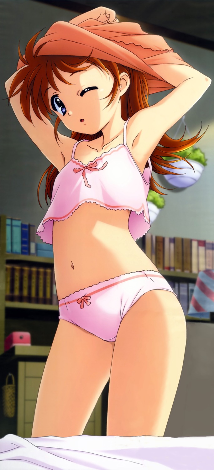 lingerie loli mahou_shoujo_lyrical_nanoha mahou_shoujo_lyrical_nanoha_a's mahou_shoujo_lyrical_nanoha_the_movie_1st mahou_shoujo_lyrical_nanoha_the_movie_2nd_a's okuda_yasuhiro pantsu photoshop takamachi_nanoha undressing