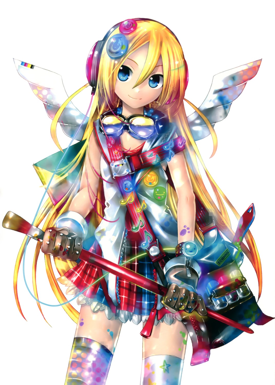 kei lily_(vocaloid) thighhighs vocaloid wings