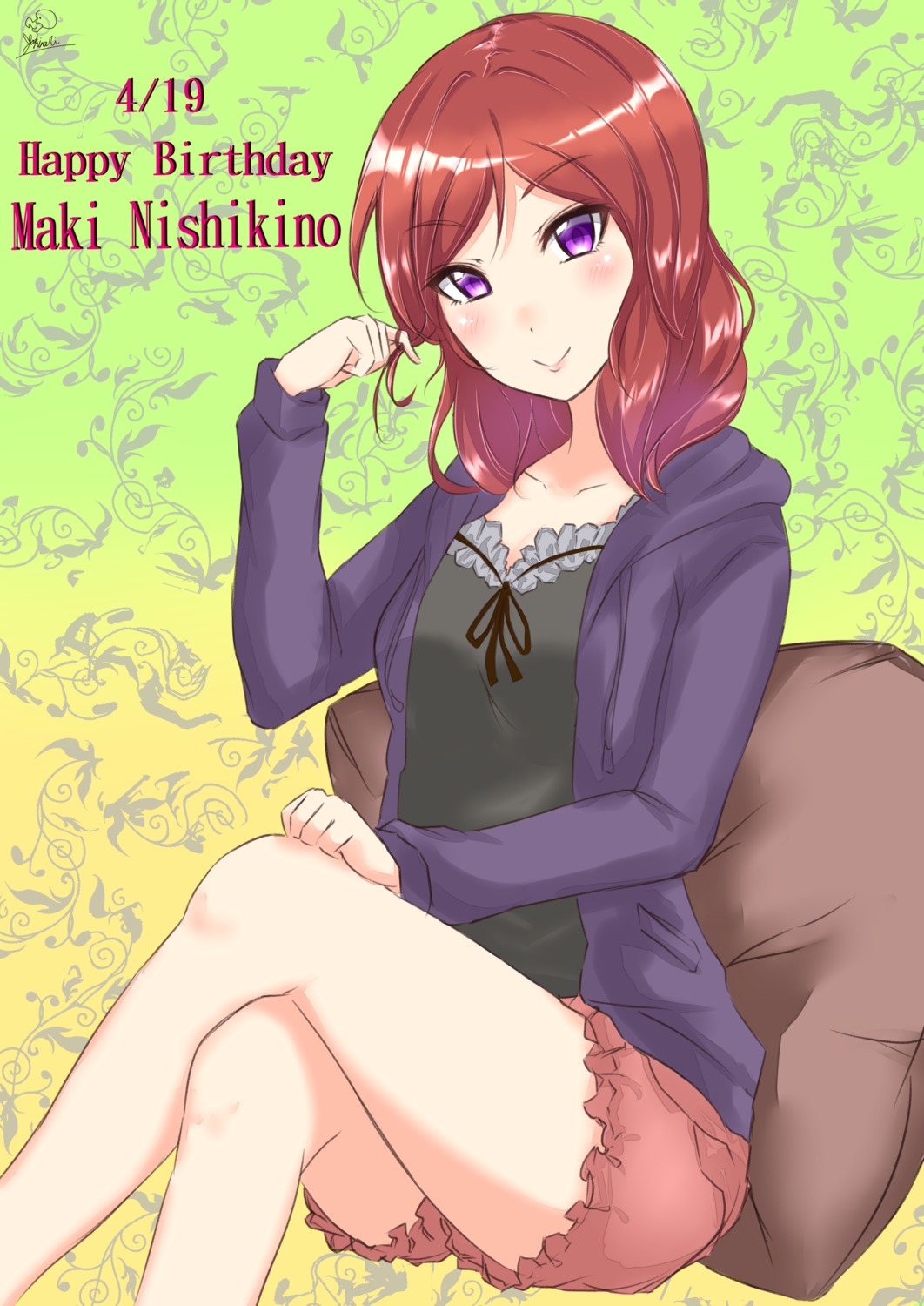 kaya_(artist) love_live! nishikino_maki