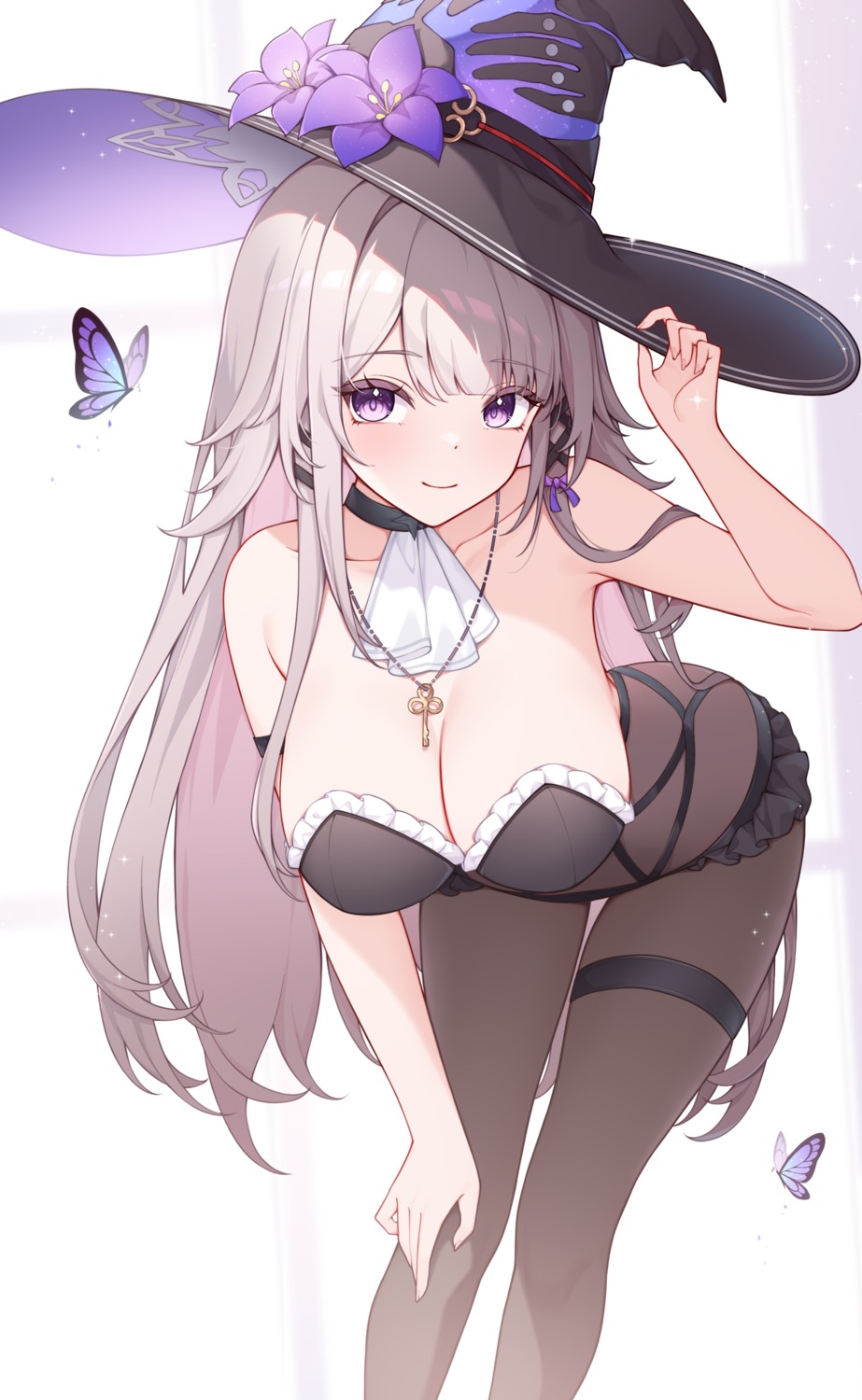 garter herta honkai:_star_rail no_bra pantyhose poinia witch