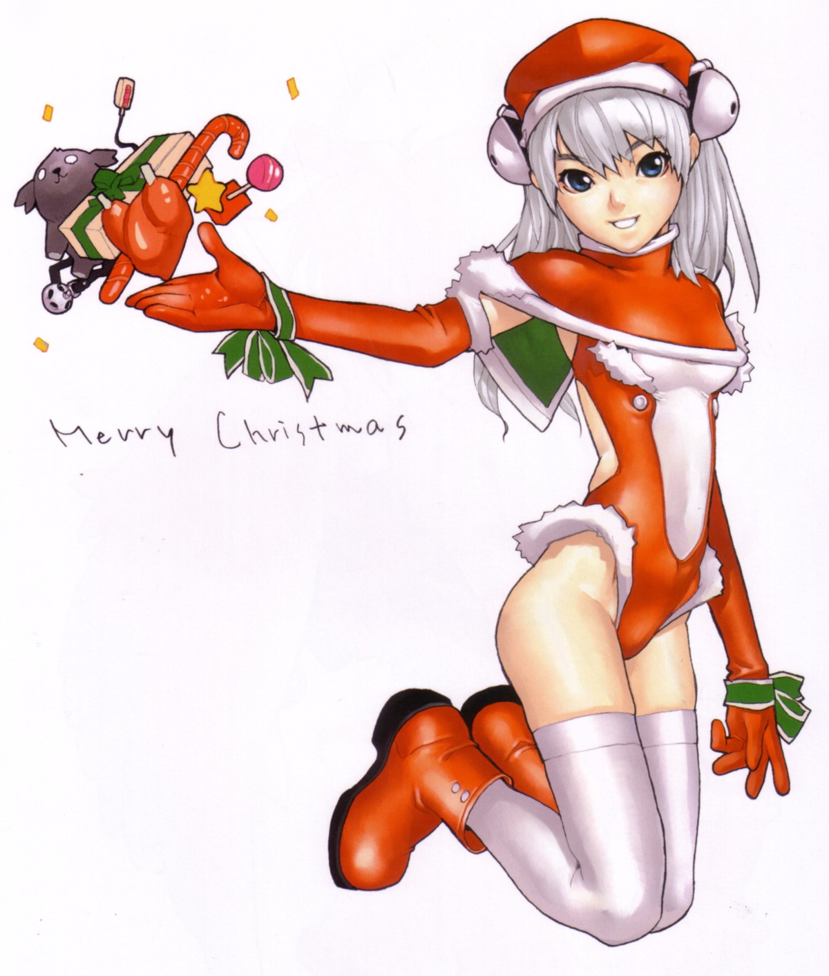 bleed_through christmas hakua_ugetsu thighhighs