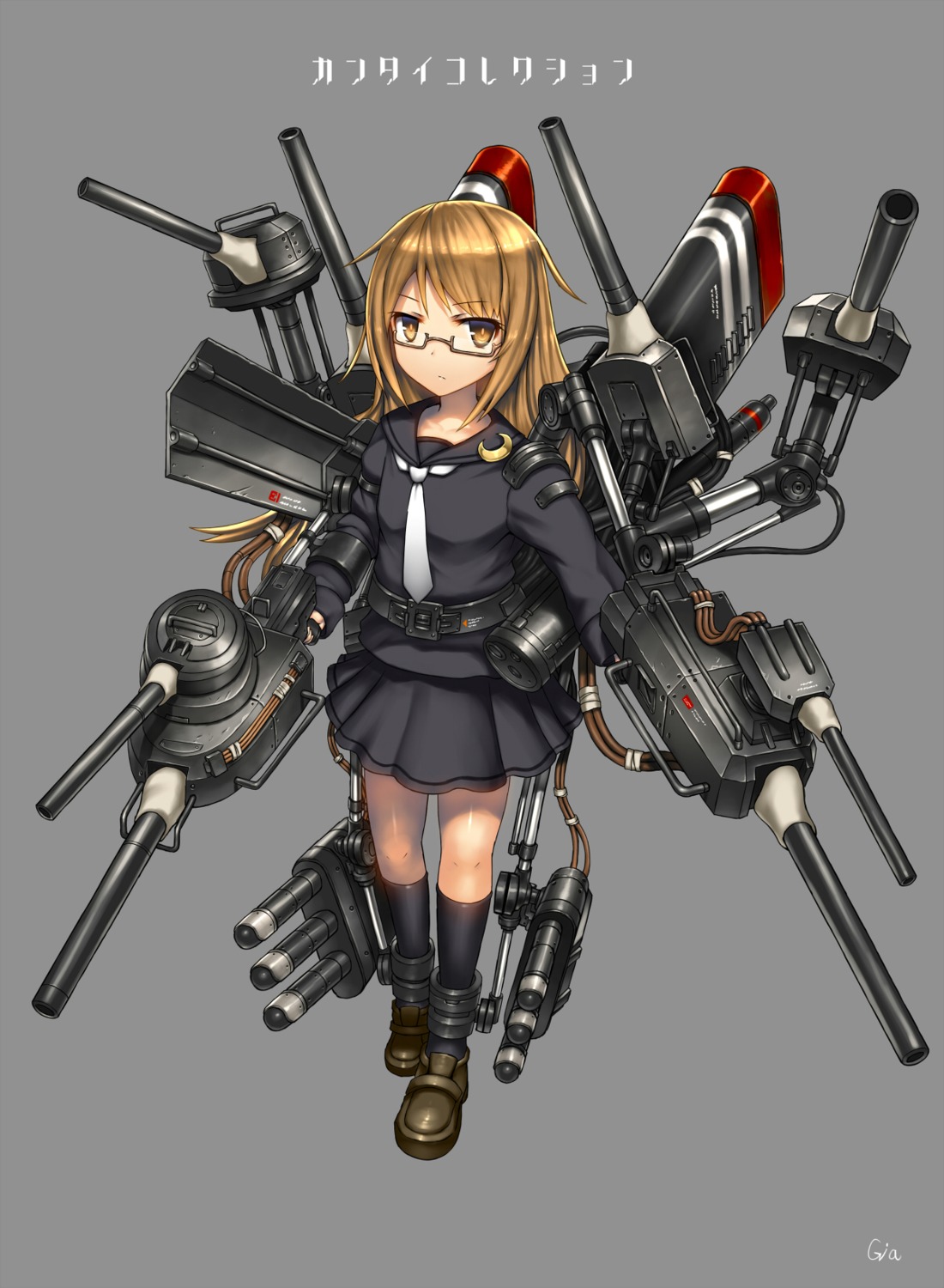 gia kantai_collection megane mochitsuki_(kancolle) weapon