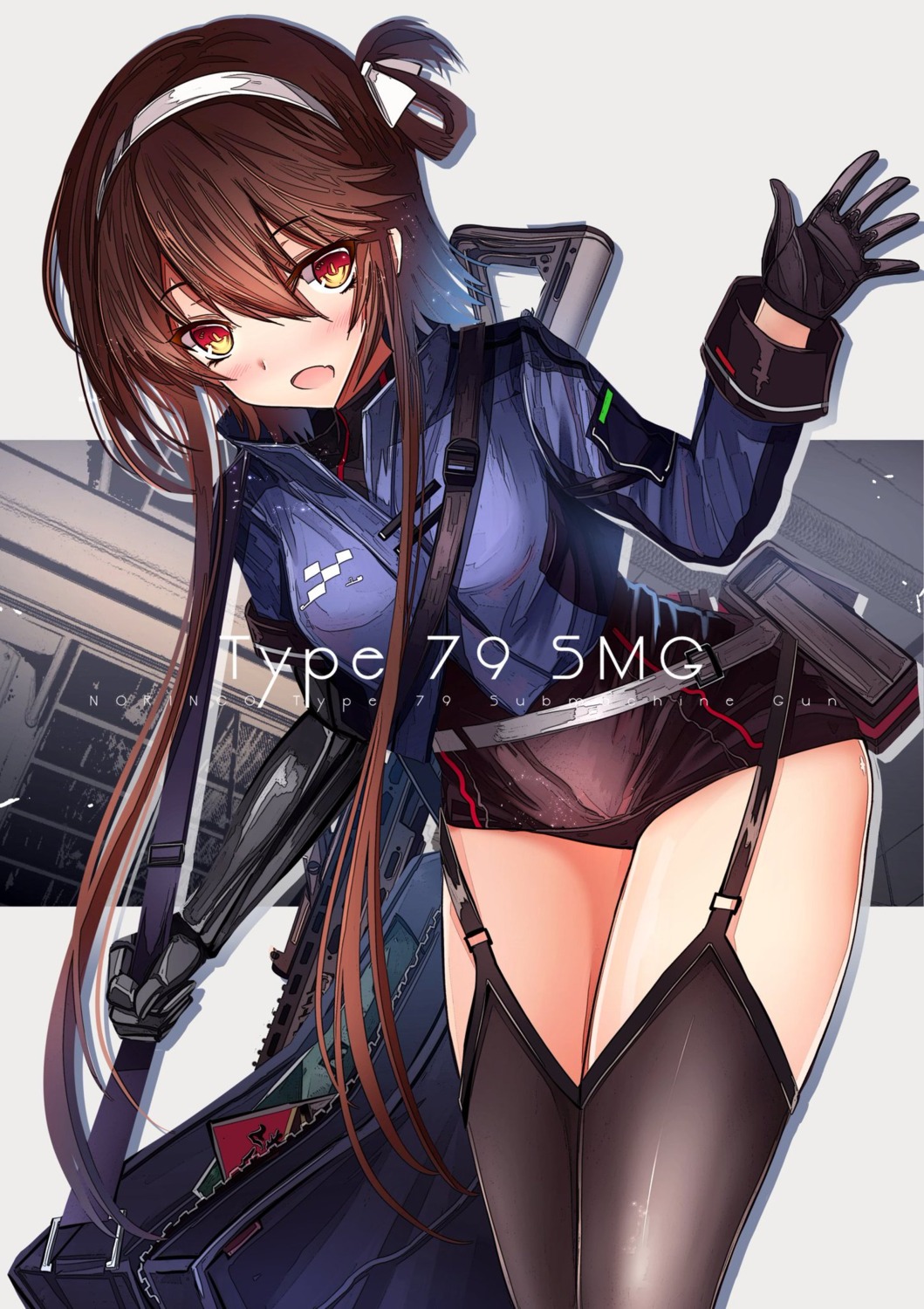 girls_frontline gun haguruma_c stockings thighhighs type_79_(girls_frontline)