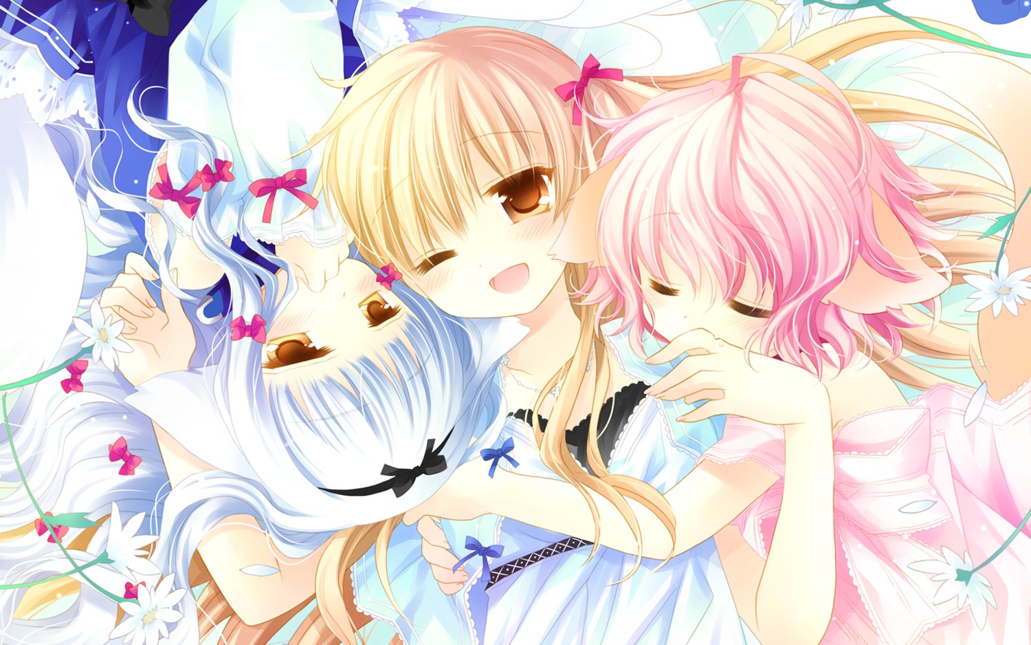 animal_ears cuffs inumimi lily_(w&l) sakurazawa_izumi tail touko wallpaper wanko wanko_to_lily