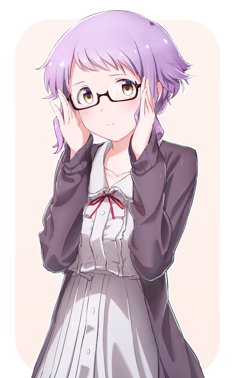 cuewel dress makabe_mizuki megane sweater the_idolm@ster the_idolm@ster_million_live!