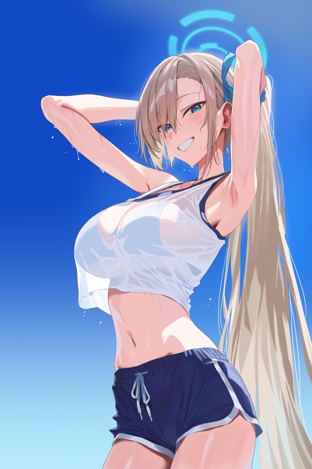 blue_archive bra halo hidis0086 ichinose_asuna see_through