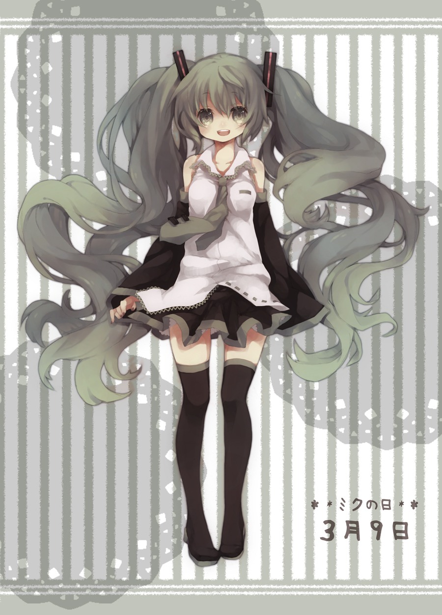 hatsune_miku noa thighhighs vocaloid