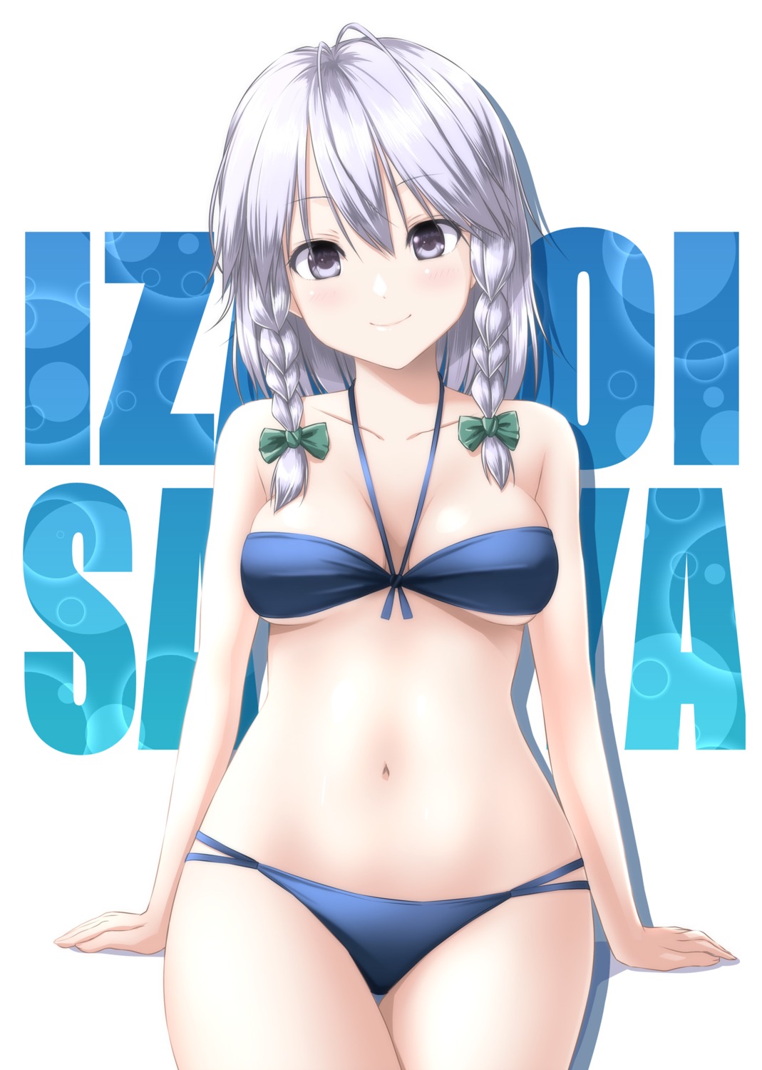 bikini izayoi_sakuya nori_tamago swimsuits touhou