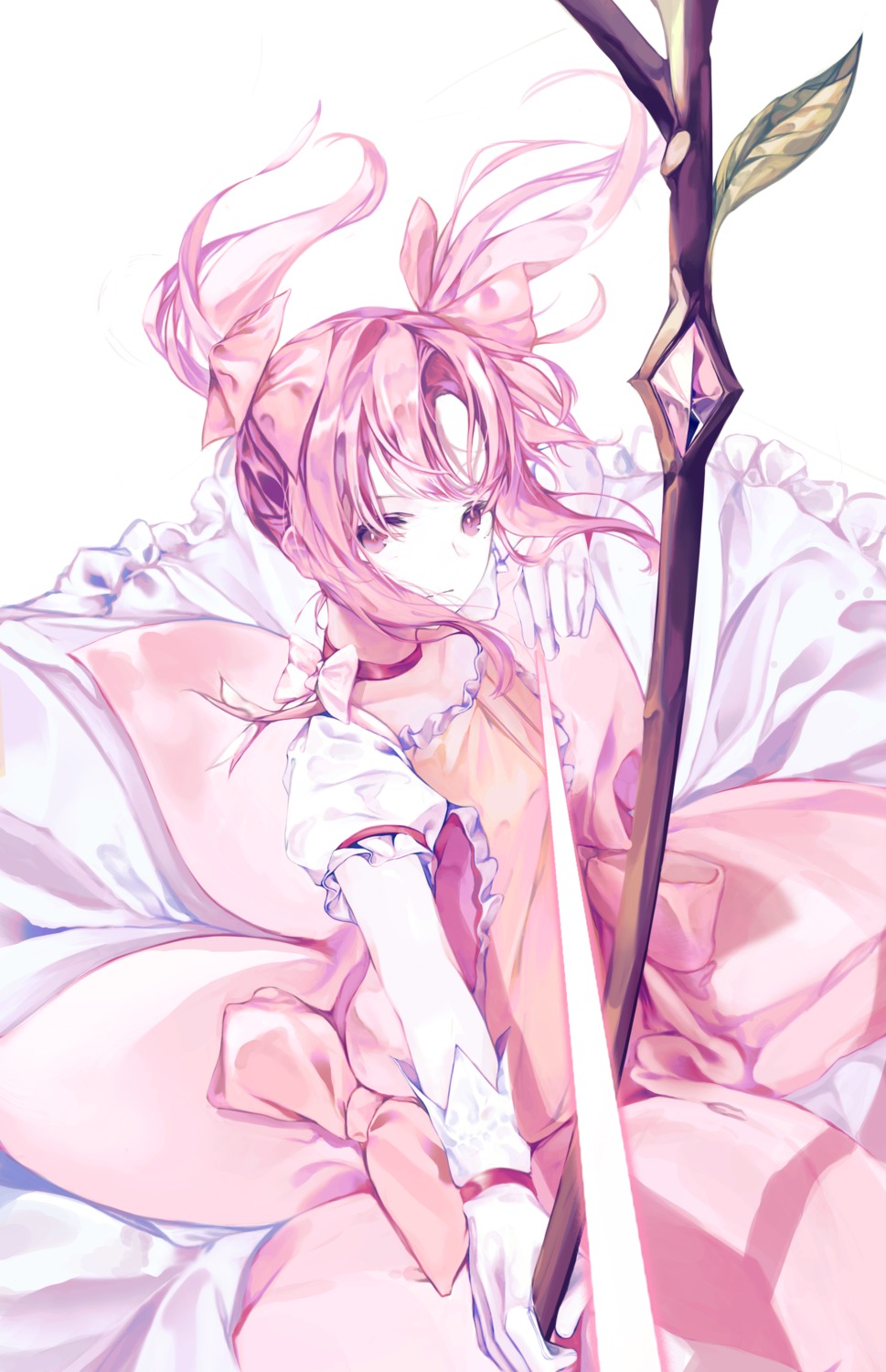 dress kaname_madoka puella_magi_madoka_magica skirt_lift syasil weapon