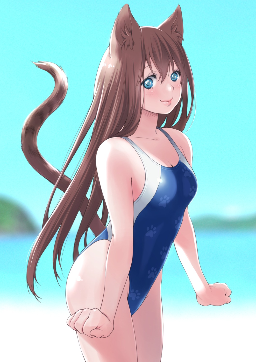 animal_ears macosee nekomimi swimsuits tagme tail