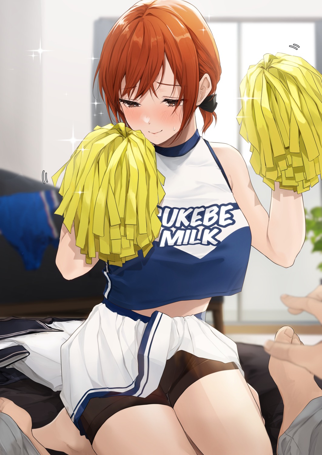 akito_(d30n26) bike_shorts cheerleader skirt_lift