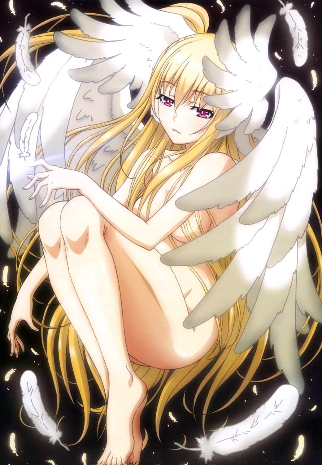 date_a_live feet mayuri_(date_a_live) naked wings
