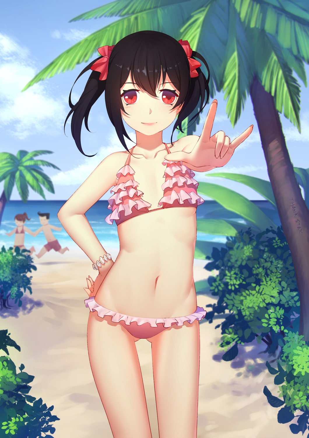 bikini loli love_live! swimsuits thank_star yazawa_nico