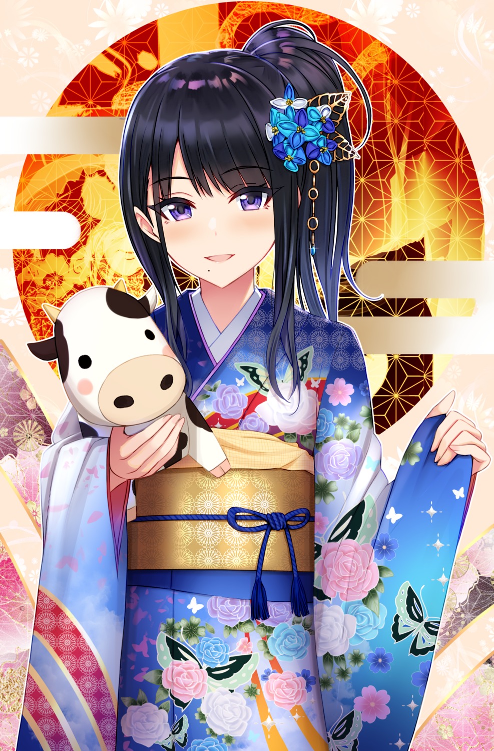 kazano_hiori kimono miyar2d2 the_idolm@ster the_idolm@ster_shiny_colors