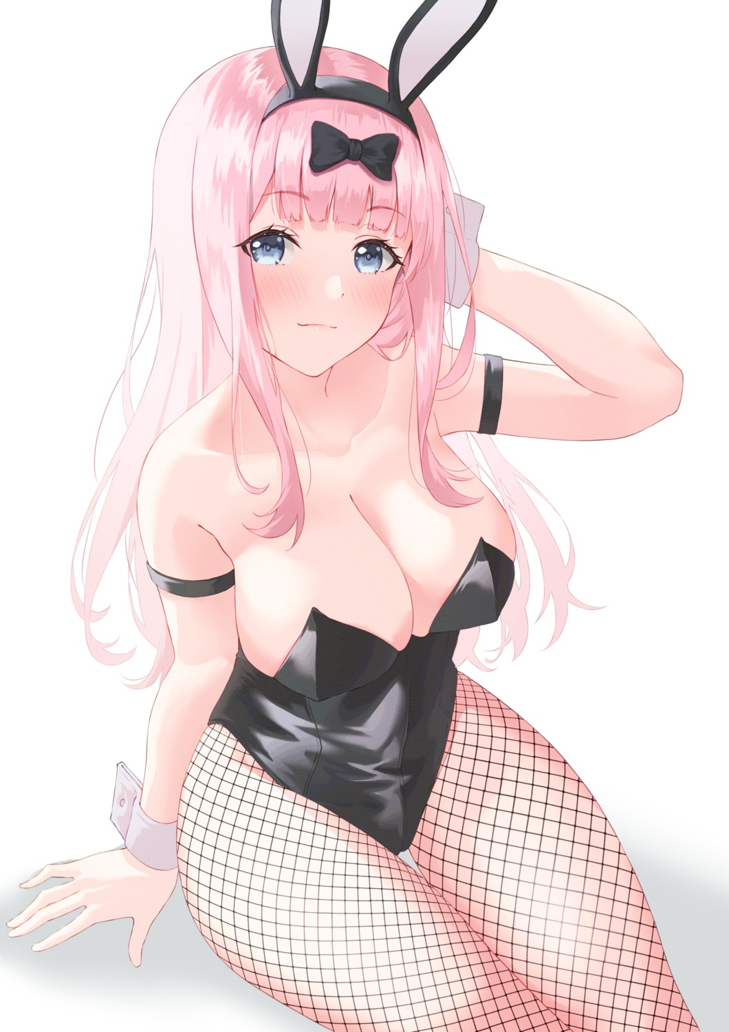 animal_ears bunny_ears bunny_girl cameltoe erect_nipples fishnets fujiwara_chika hofumaso kaguya-sama_wa_kokurasetai_~tensai-tachi_no_renai_zunousen~ no_bra pantyhose