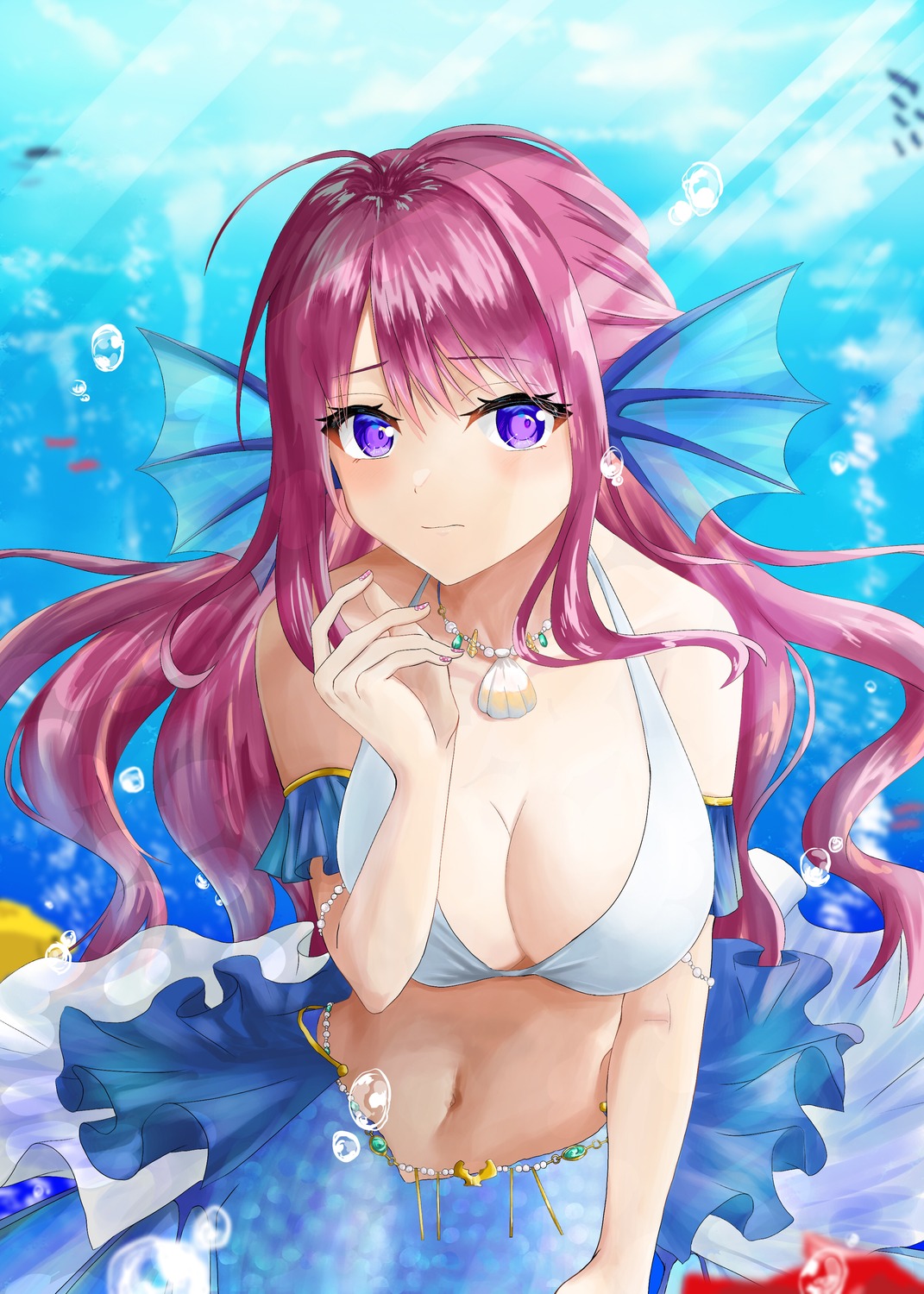 bikini_top mermaid monster_girl swimsuits tagme tail