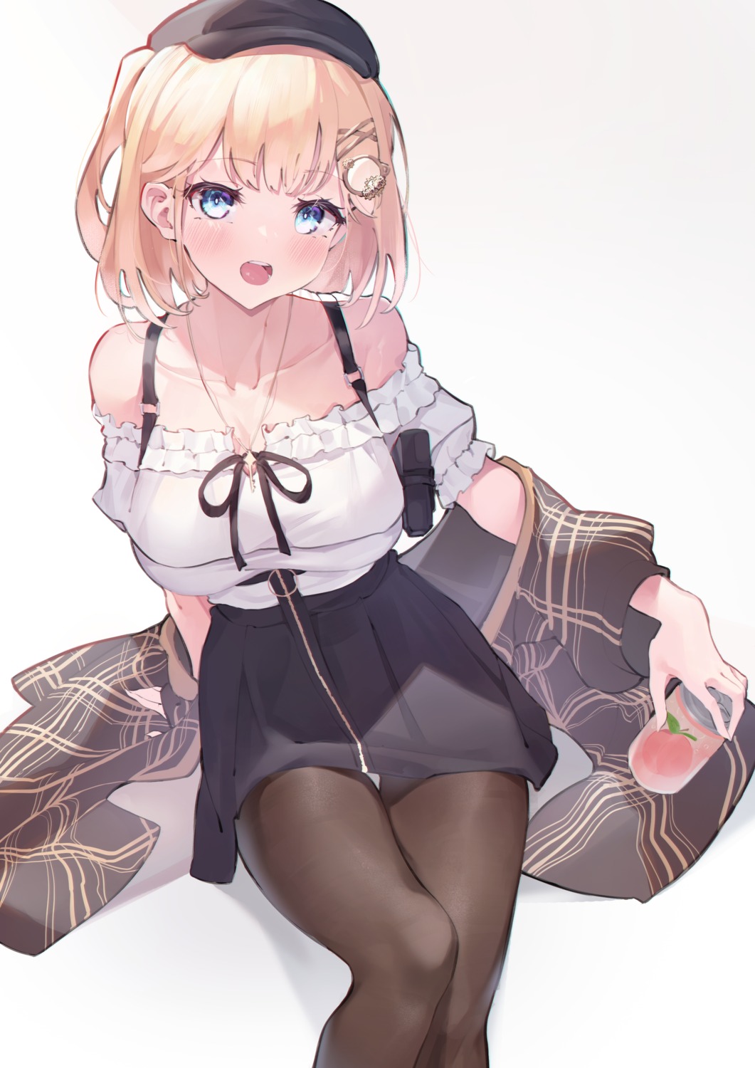 asla_yu hololive hololive_english no_bra pantyhose skirt_lift watson_amelia