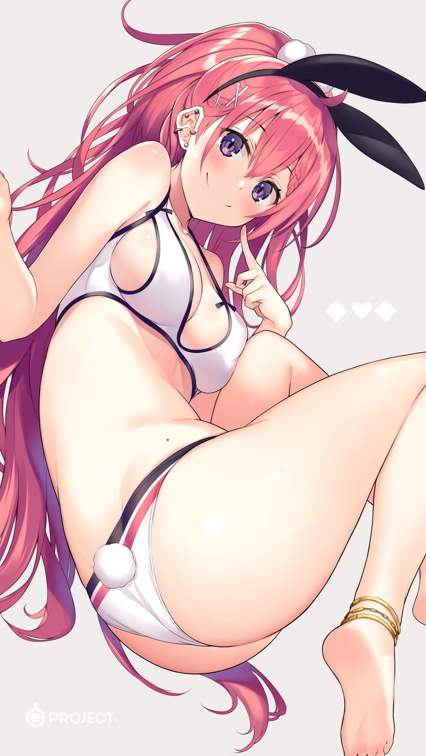 animal_ears ass bikini bunny_ears kurebayashi_noe swimsuits tail thong