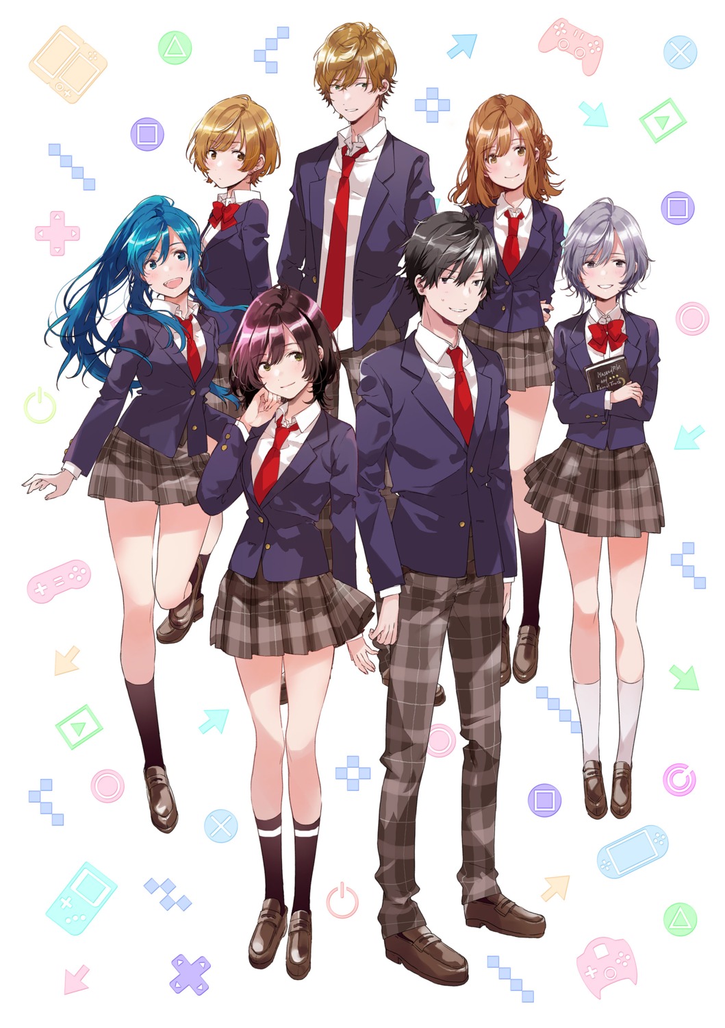 fly hinami_aoi izumi_yuzu jaku-chara_tomozaki-kun kikuchi_fuuka mizusawa_takahiro nanami_minami natsubayashi_hanabi seifuku tomozaki_fumiya