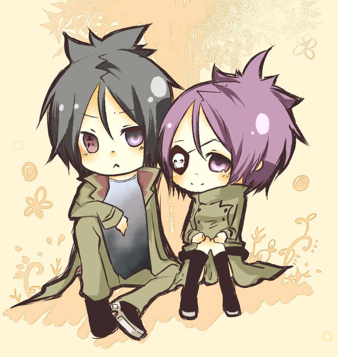 chrome dokuro and rokudou mukuro (katekyo hitman reborn!)