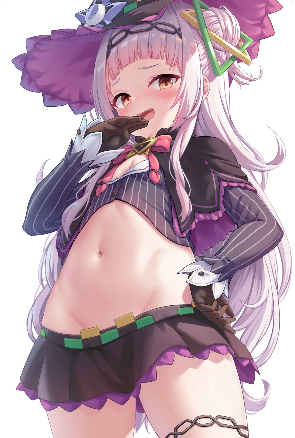 garter hololive loli milkshake murasaki_shion no_bra